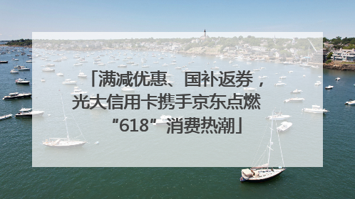 满减优惠、国补返券，光大信用卡携手京东点燃“618”消费热潮
