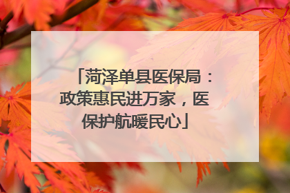 菏泽单县医保局：政策惠民进万家，医保护航暖民心