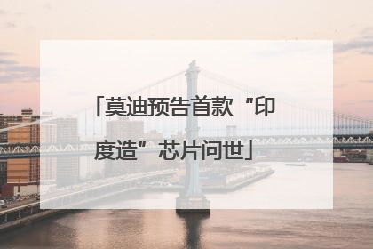莫迪预告首款“印度造”芯片问世