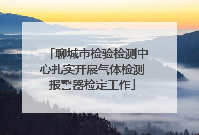 聊城市检验检测中心扎实开展气体检测报警器检定工作