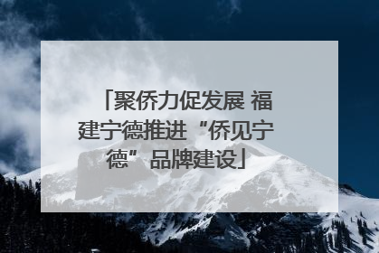 聚侨力促发展 福建宁德推进“侨见宁德”品牌建设