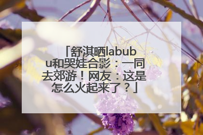 舒淇晒labubu和哭娃合影：一同去郊游！网友：这是怎么火起来了？