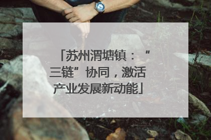 苏州渭塘镇：“三链”协同，激活产业发展新动能