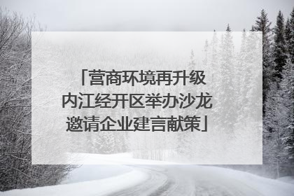 营商环境再升级 内江经开区举办沙龙邀请企业建言献策