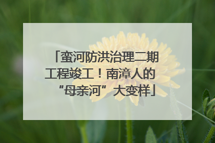 蛮河防洪治理二期工程竣工！南漳人的“母亲河”大变样