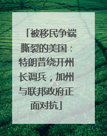 被移民争端撕裂的美国：特朗普绕开州长调兵，加州与联邦政府正面对抗