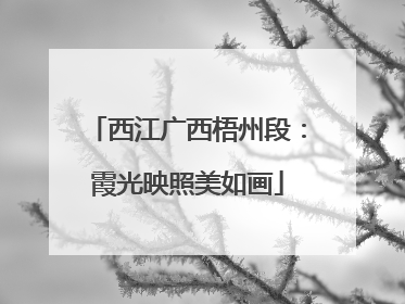 西江广西梧州段：霞光映照美如画