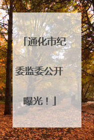 通化市纪委监委公开曝光！