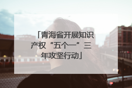 青海省开展知识产权“五个一”三年攻坚行动