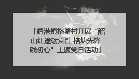 靖港镇格塘村开展“韶山红途砺党性 格塘先锋践初心”主题党日活动