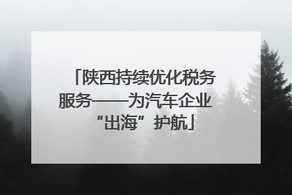 陕西持续优化税务服务——为汽车企业“出海”护航