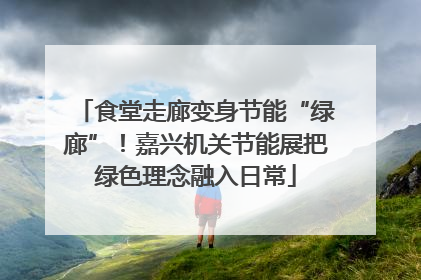 食堂走廊变身节能“绿廊”！嘉兴机关节能展把绿色理念融入日常
