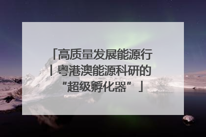 高质量发展能源行丨粤港澳能源科研的“超级孵化器”