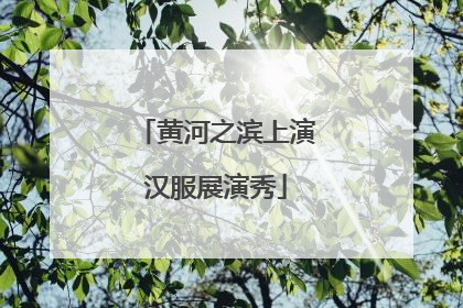 黄河之滨上演汉服展演秀