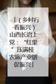 （乡村行·看振兴）山西长治上党：“红果”压满枝 农旅产业链促振兴
