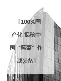 100%国产化 揭秘中国“蓝盔”作战装备