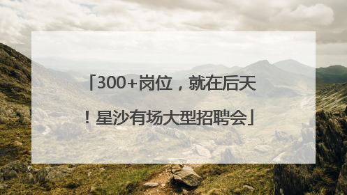 300+岗位，就在后天！星沙有场大型招聘会