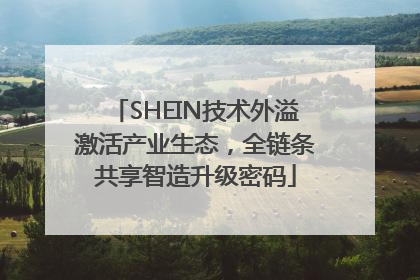 SHEIN技术外溢激活产业生态，全链条共享智造升级密码