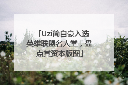 Uzi简自豪入选英雄联盟名人堂，盘点其资本版图